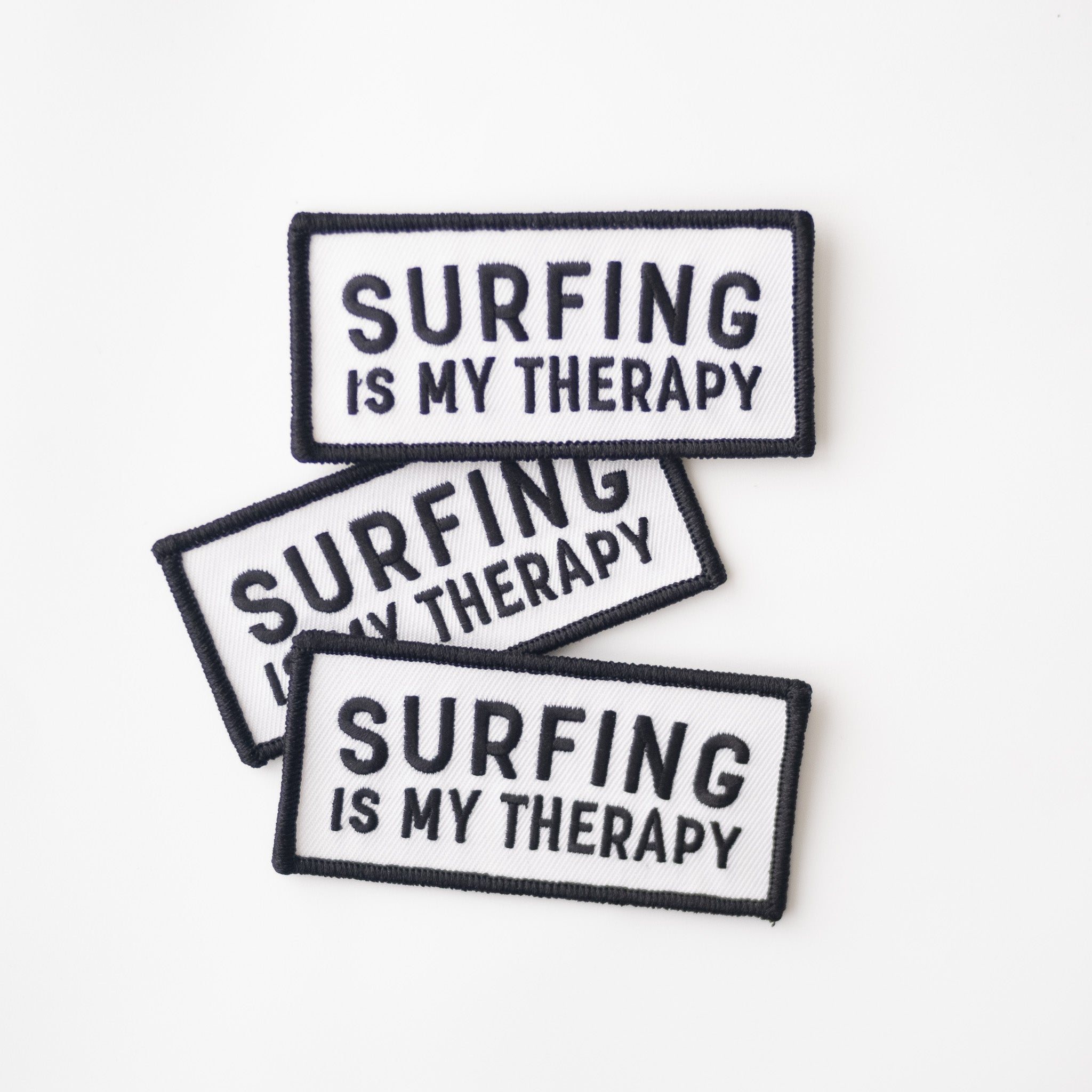 Surfing Is My Therapy - Iron On Patch