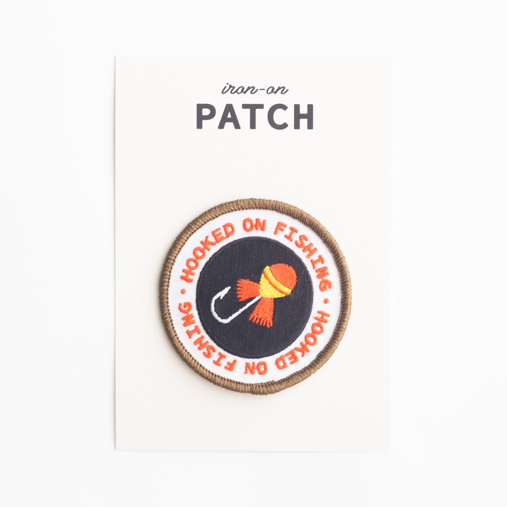 Hooked on Fishing - Iron On Patch