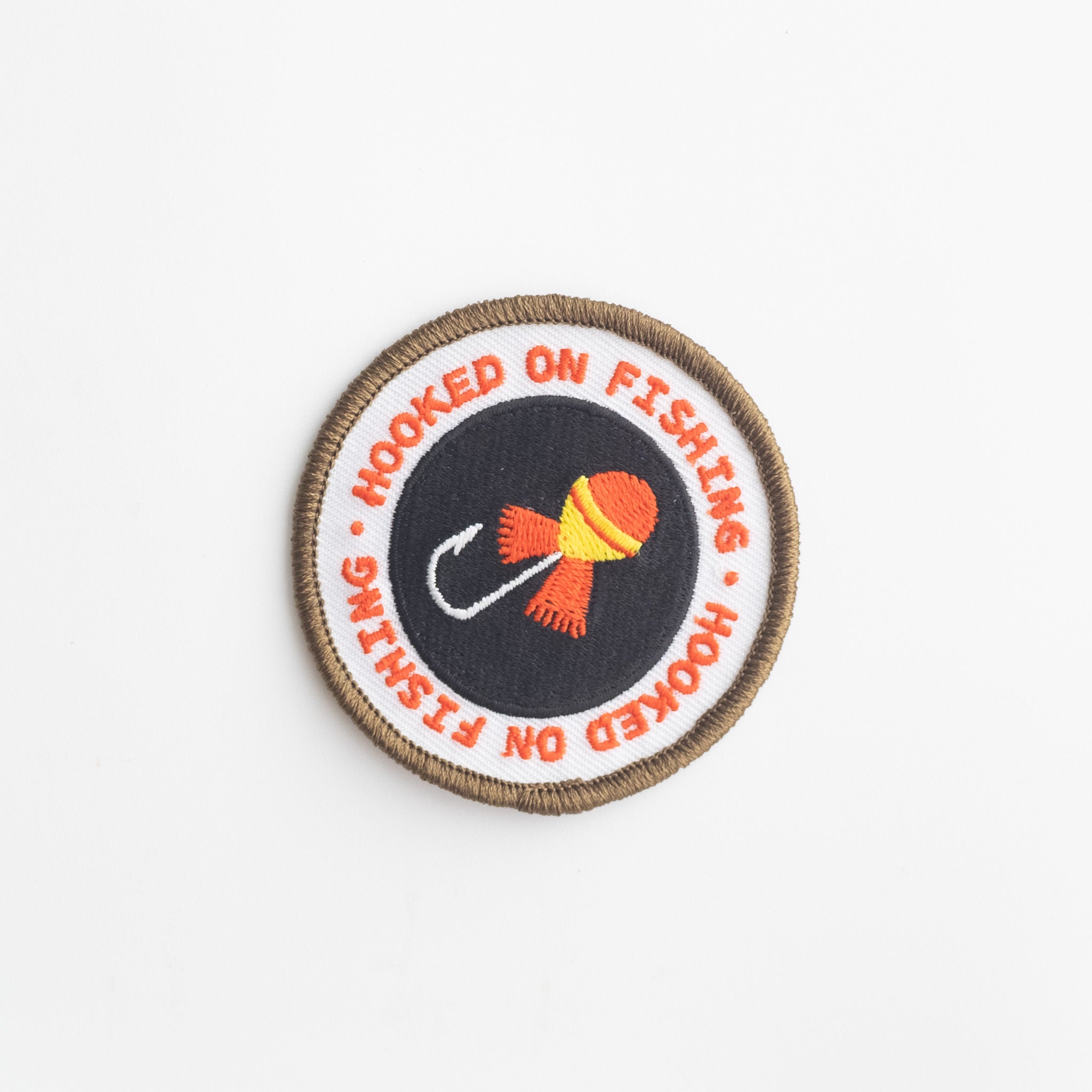 Hooked on Fishing - Iron On Patch