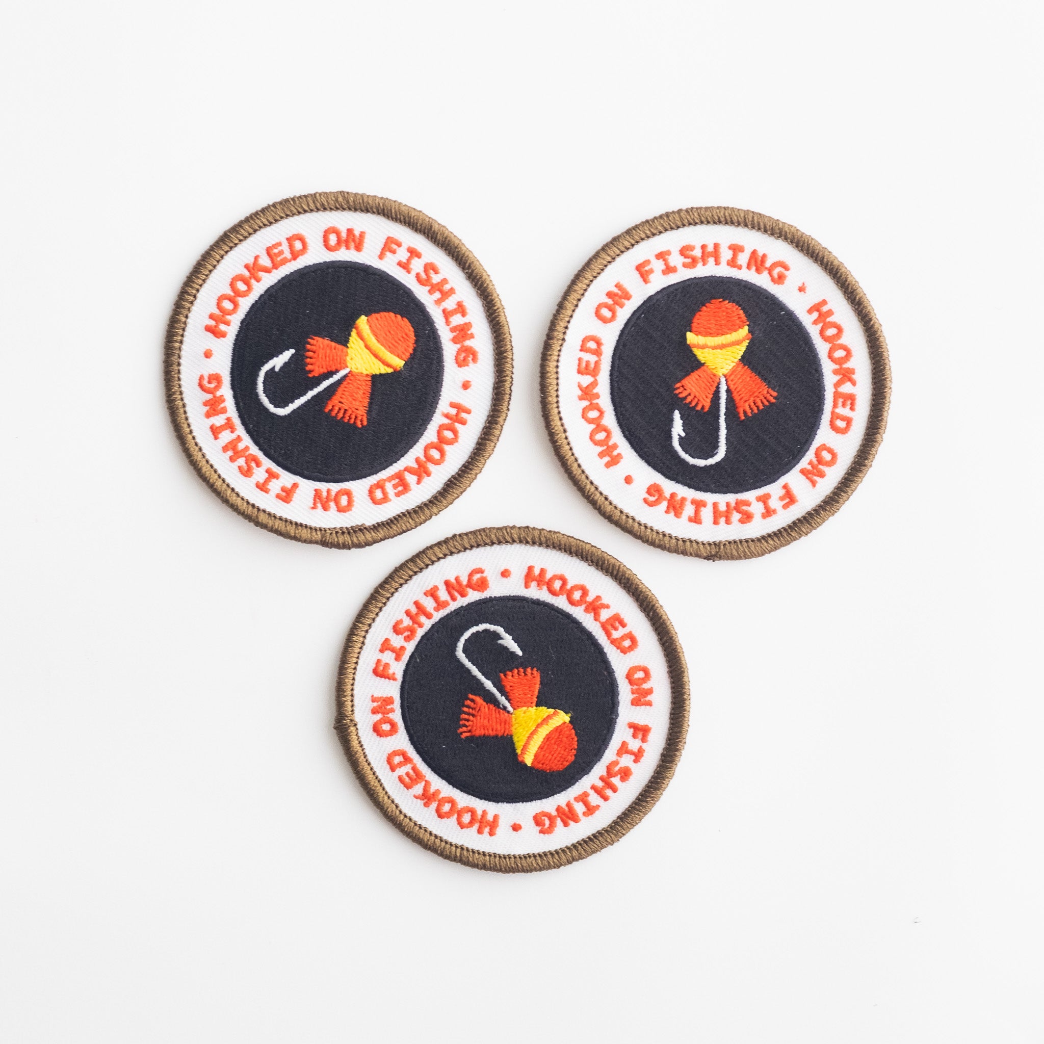 Hooked on Fishing - Iron On Patch