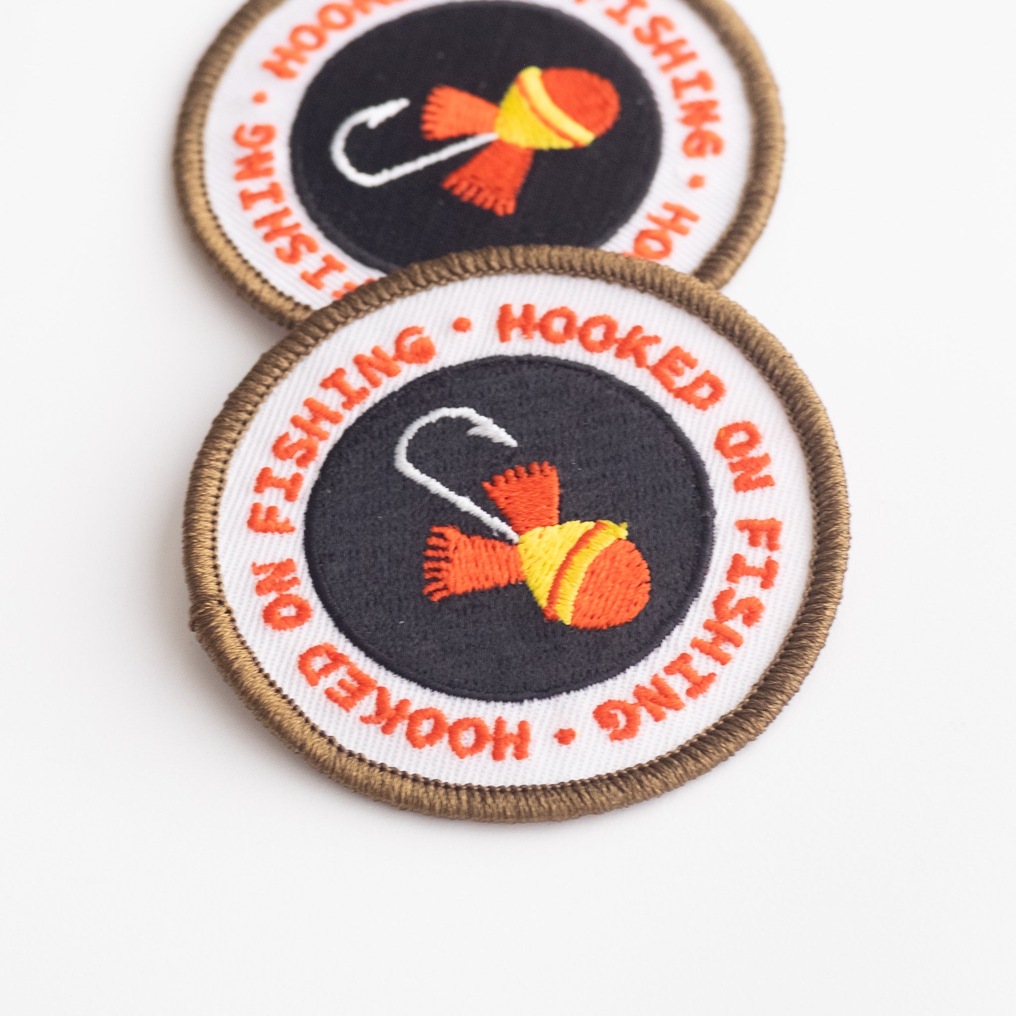 Hooked on Fishing - Iron On Patch