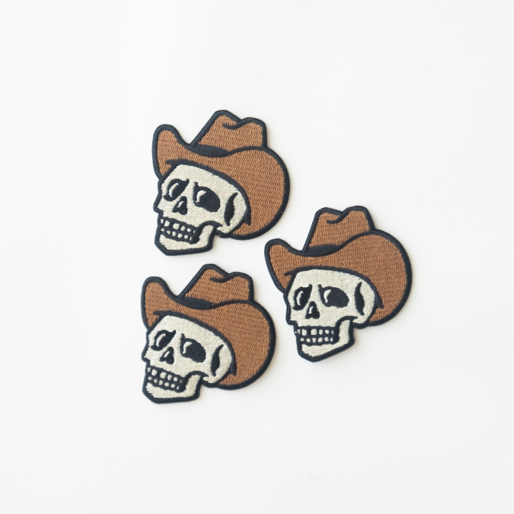 Cowboy Skull - Iron On Patch