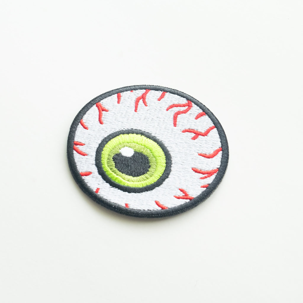Green Eyeball - Iron On Patch
