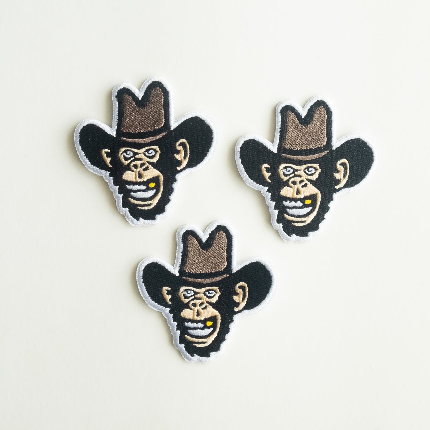 Monkey Cowboy - Iron On Patch