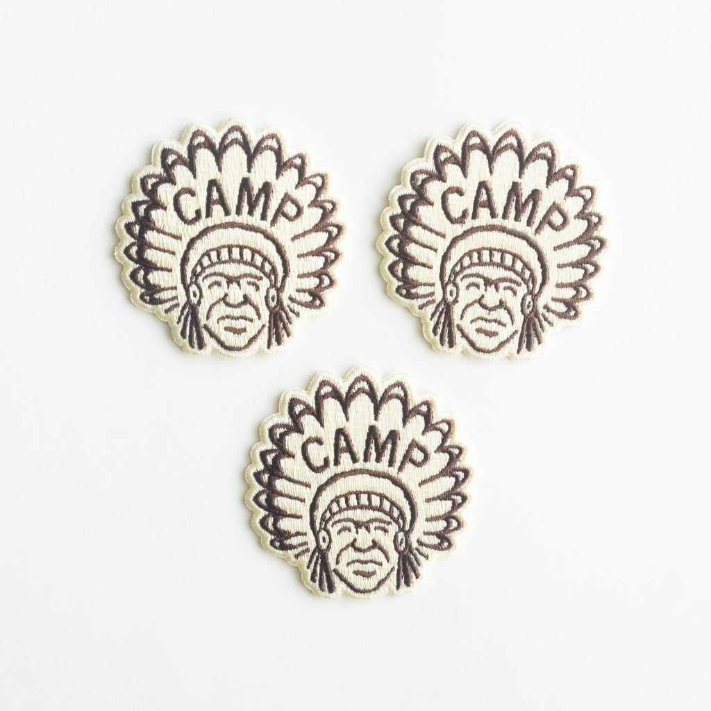 Indian Chief Camp - Iron On Patch
