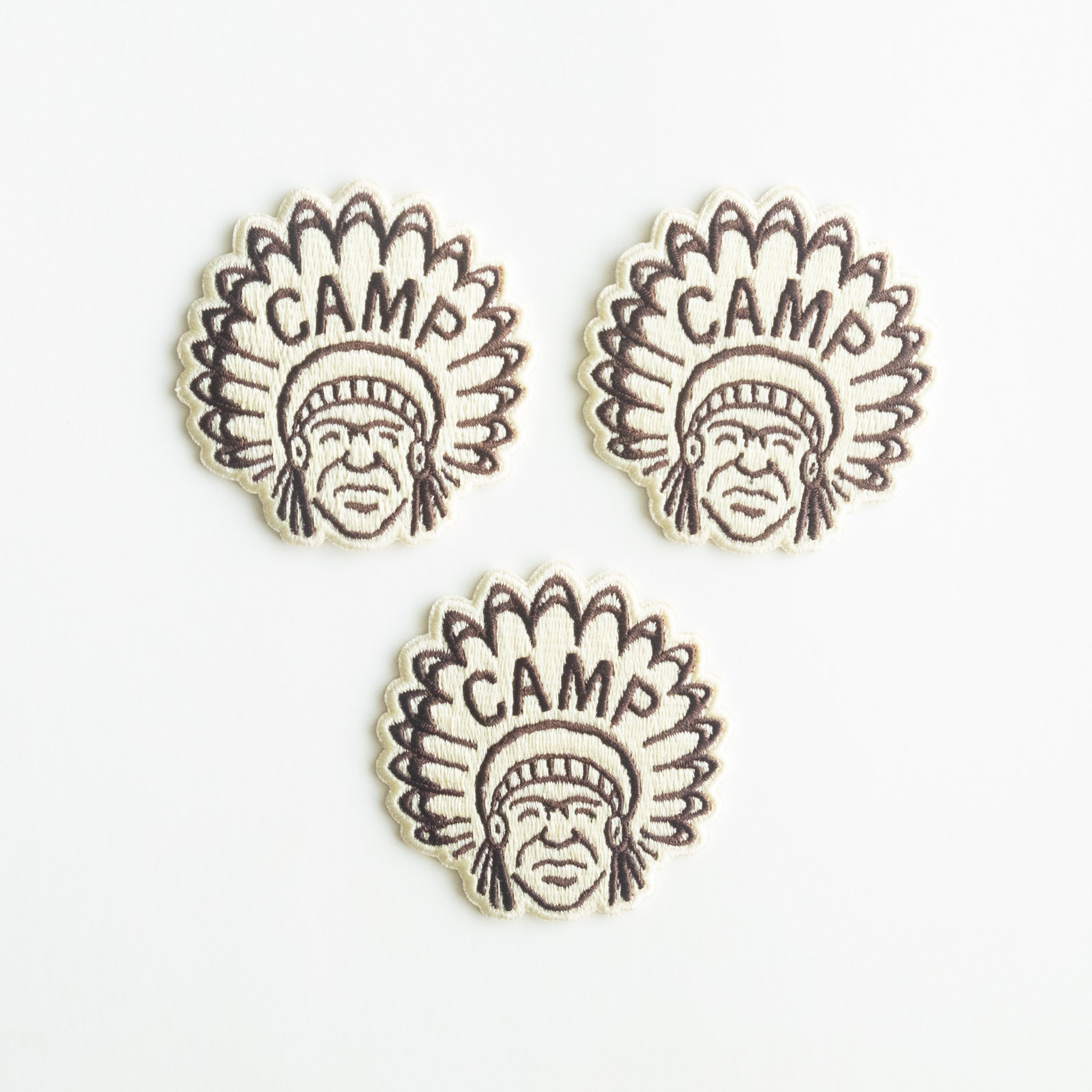 Indian Chief Camp - Iron On Patch