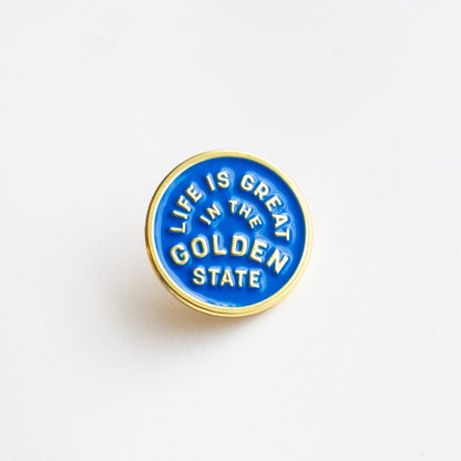 Life Is Great In The Golden State - Enamel Pin - California