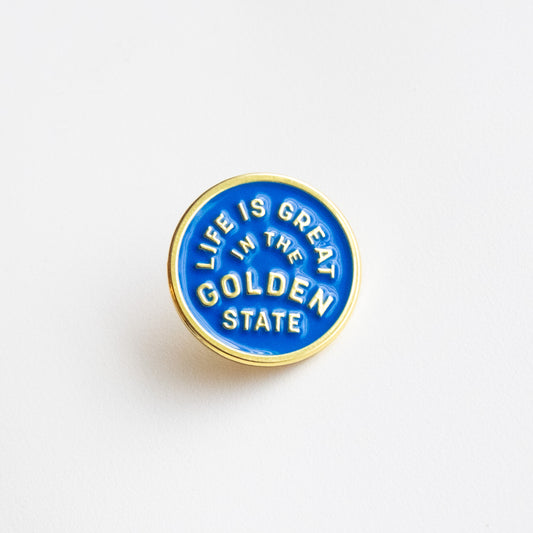 Life Is Great In The Golden State - Enamel Pin - California