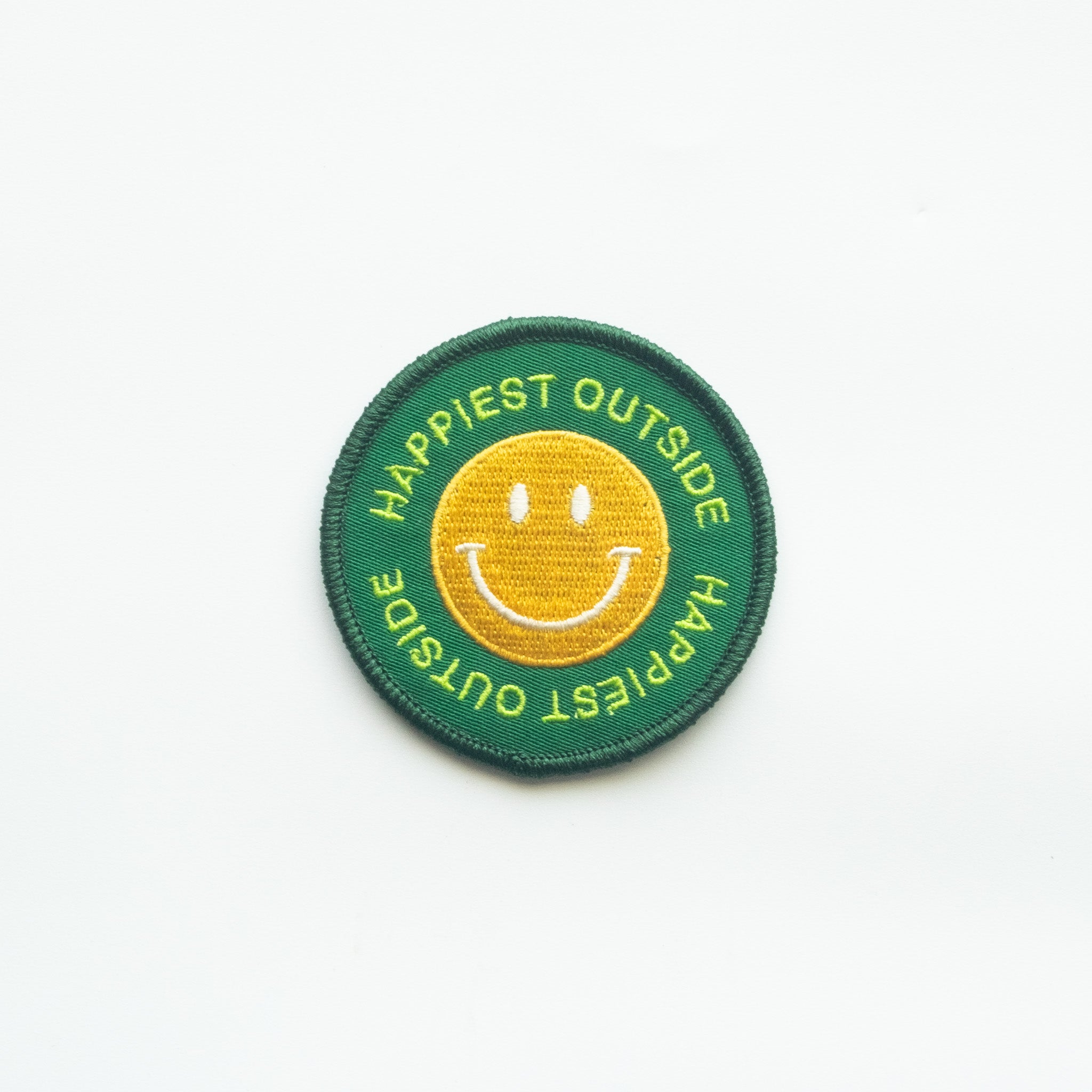Happiest Outside - Iron On Patch