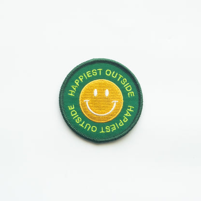 Happiest Outside - Iron On Patch