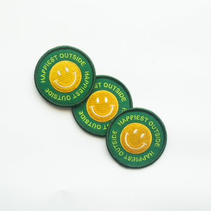 Happiest Outside - Iron On Patch