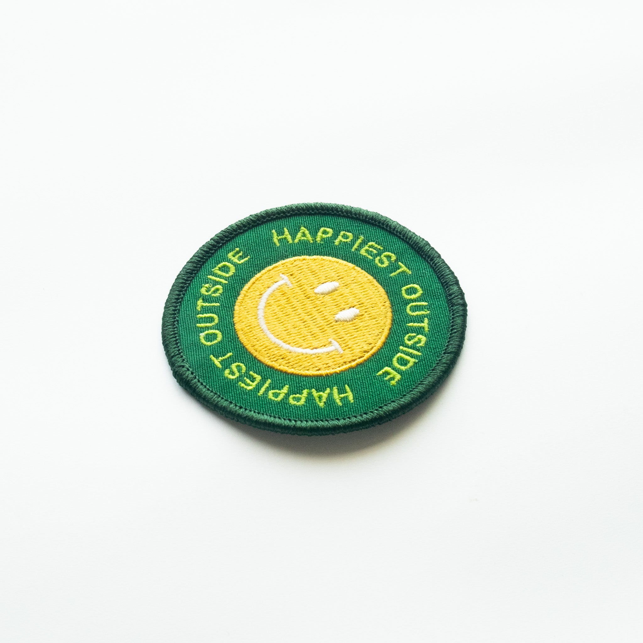 Happiest Outside - Iron On Patch