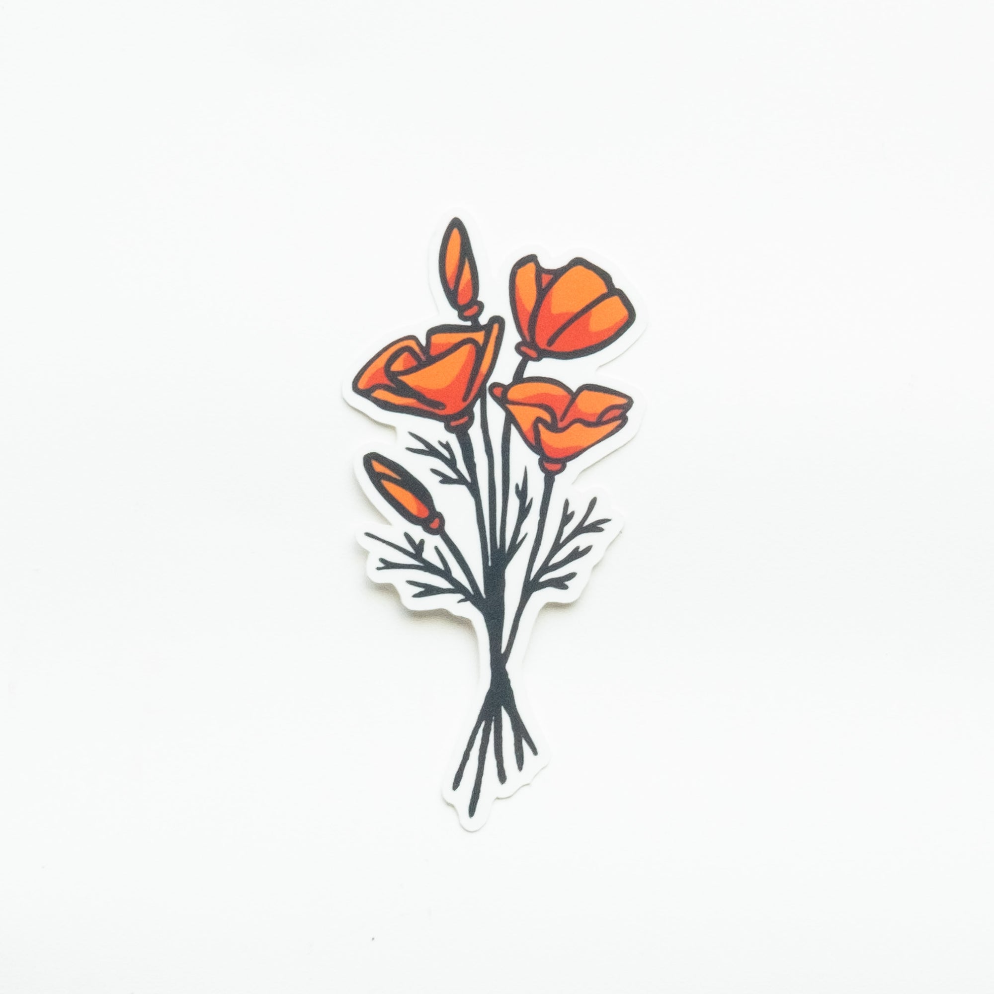 California Native Wildflowers Three Pack of Vinyl Stickers