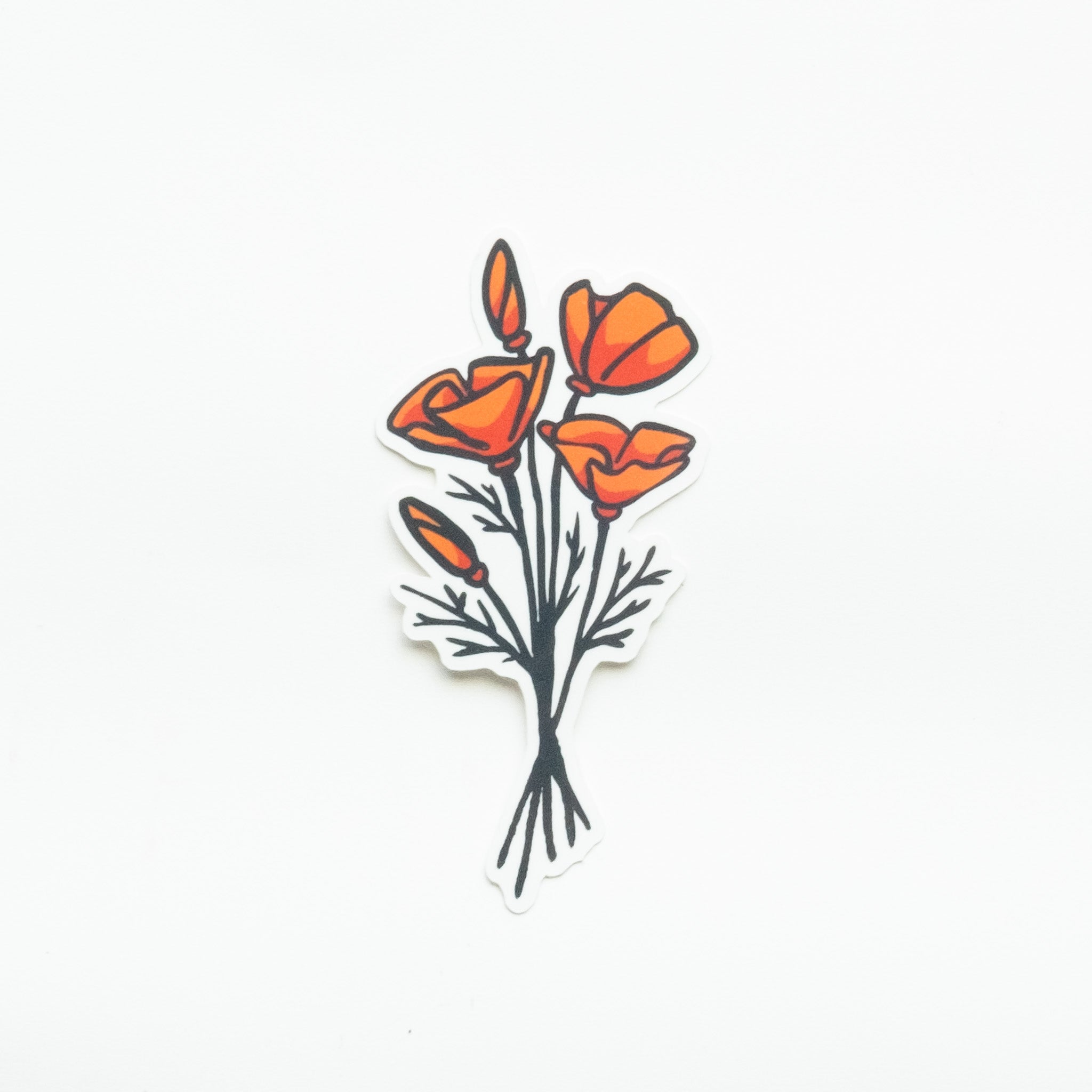 California Native Wildflowers Three Pack of Vinyl Stickers