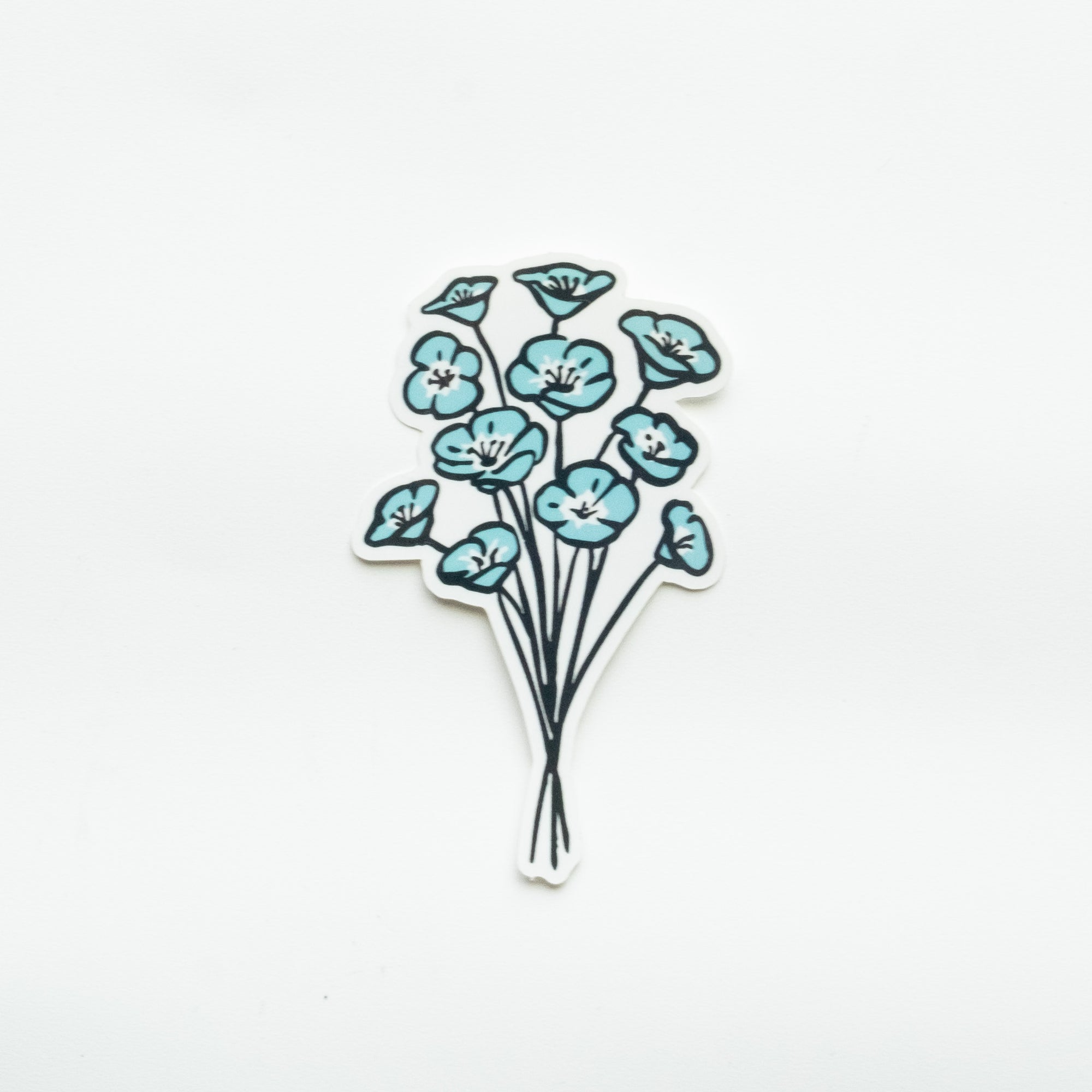 California Native Wildflowers Three Pack of Vinyl Stickers