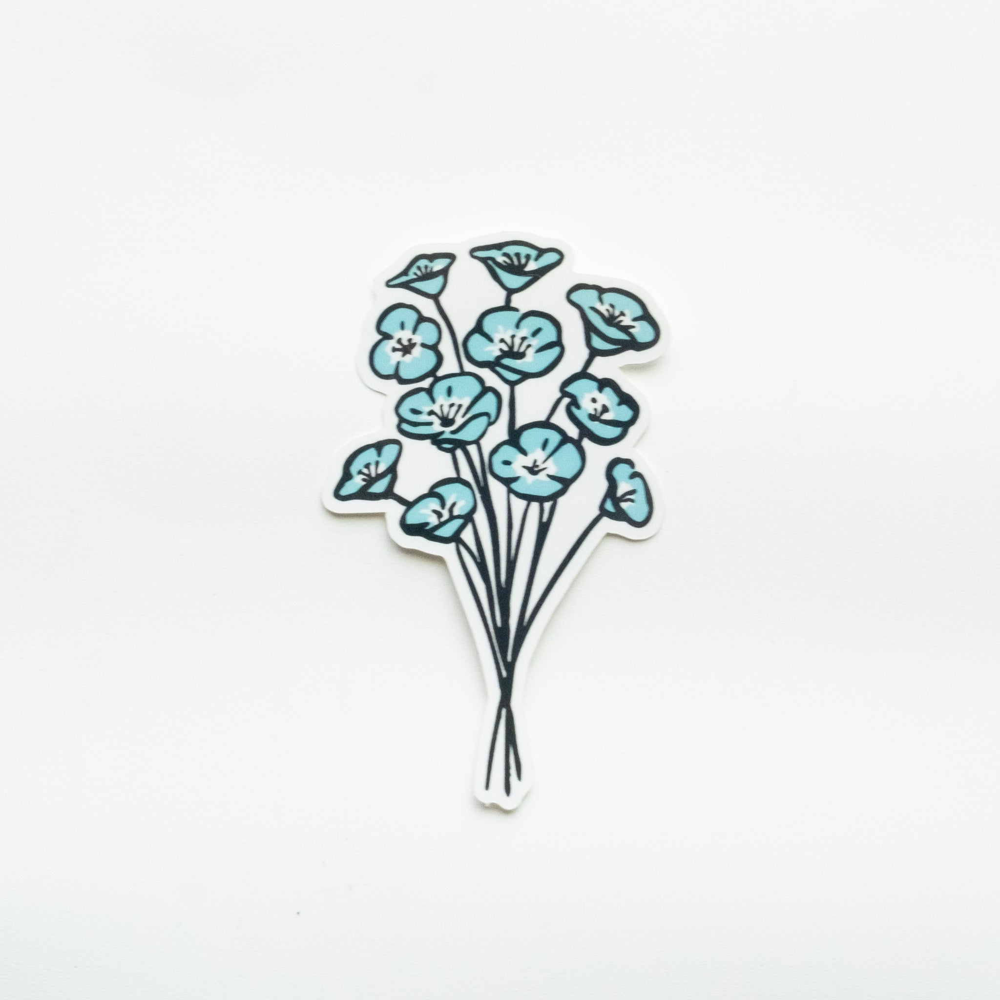 California Native Wildflowers Three Pack of Vinyl Stickers