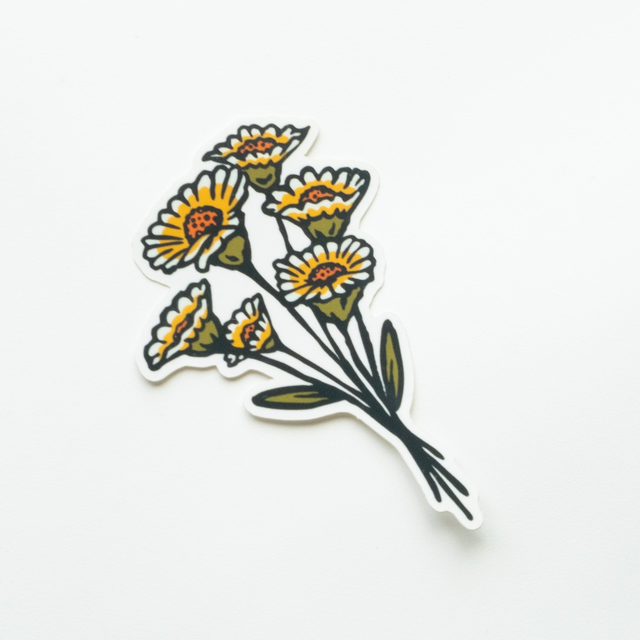 Tidy Tips Bouquet Vinyl Sticker - California Wildflower