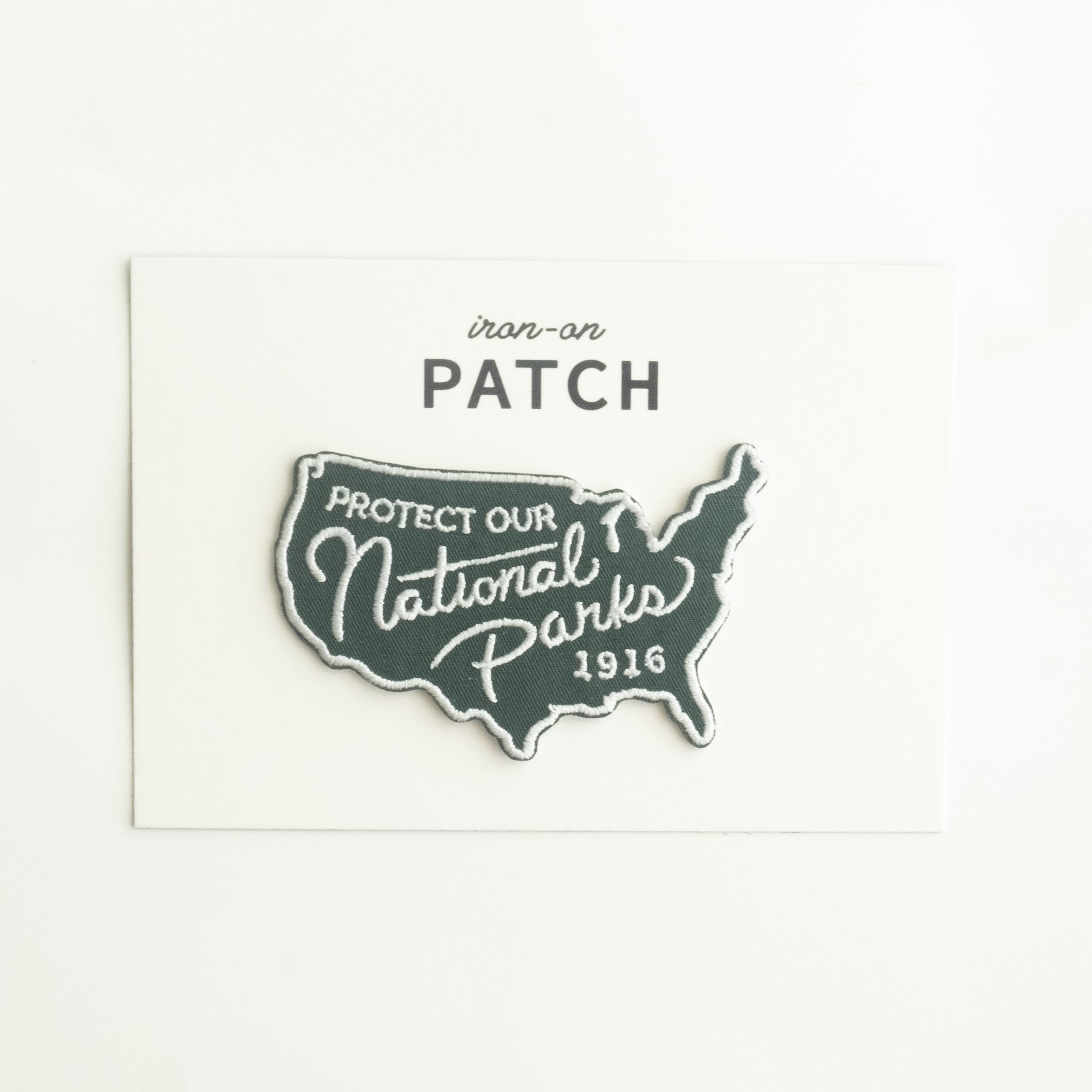 Support Our National Parks - Iron On Patch - USA