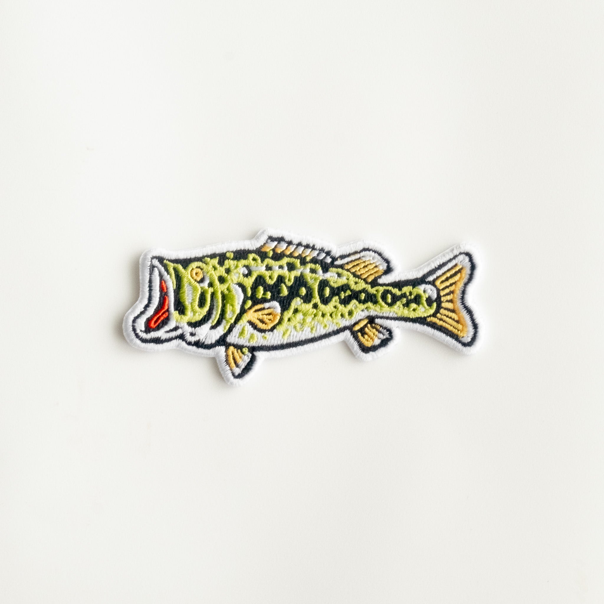 Large Mouth Bass - Iron On Patch - Fish