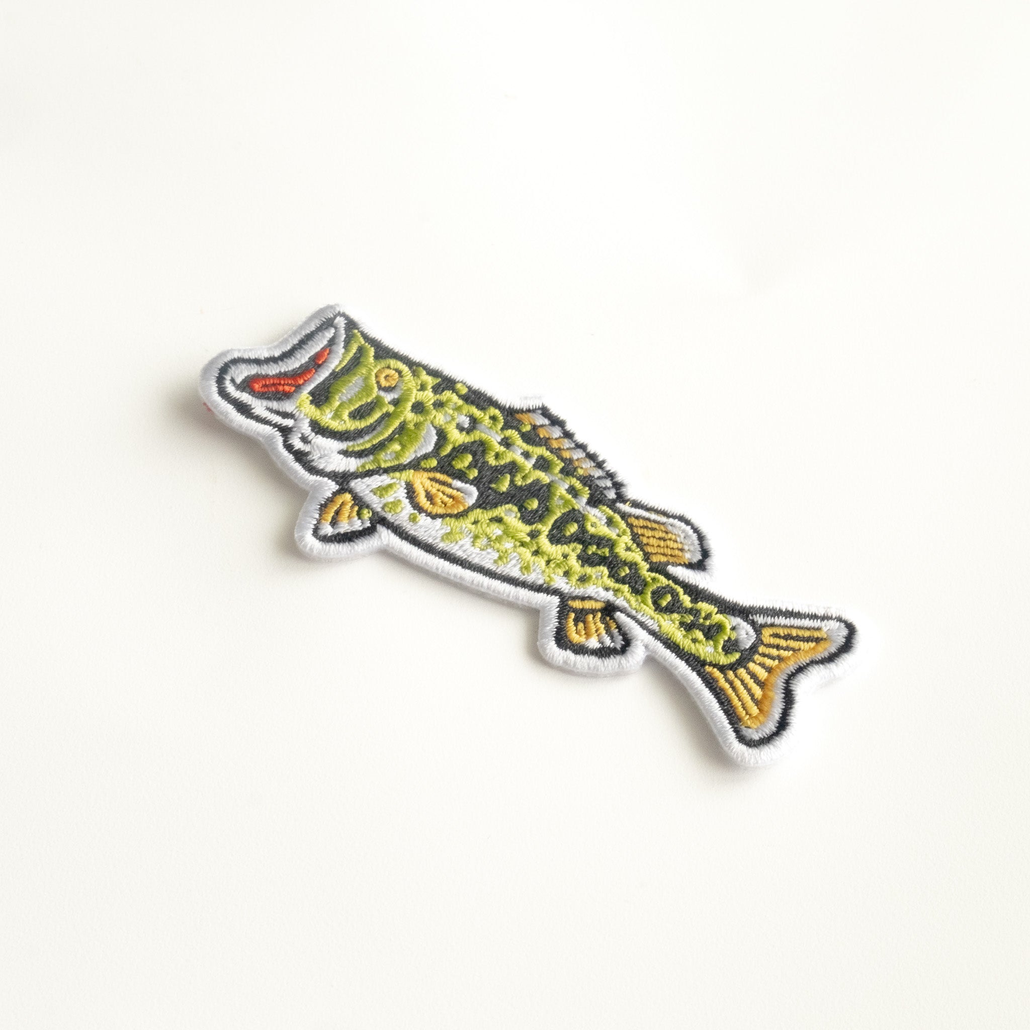 Large Mouth Bass - Iron On Patch - Fish
