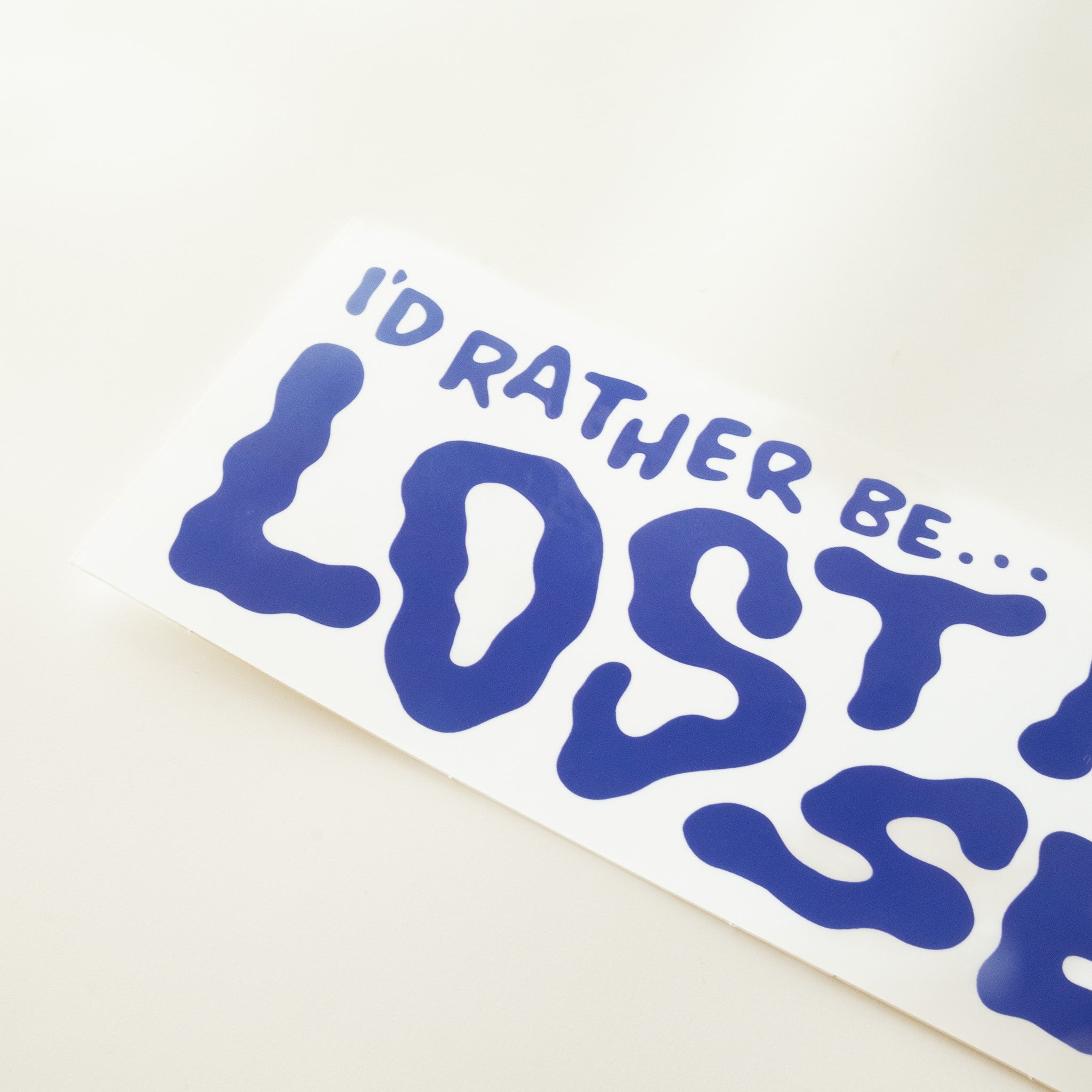 I'd Rather Be Lost At Sea - Bumper Sticker
