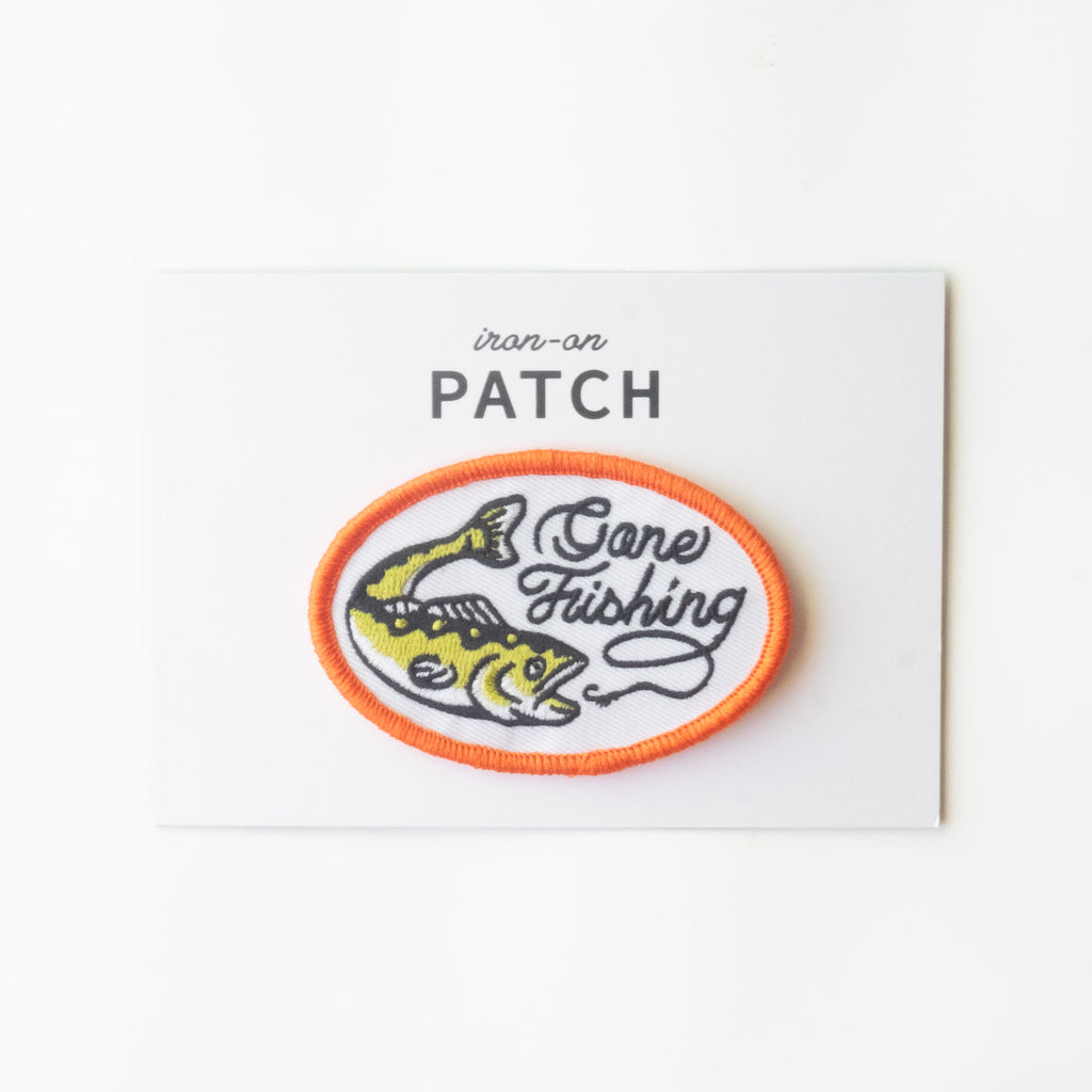 Gone Fishing - Iron On Patch