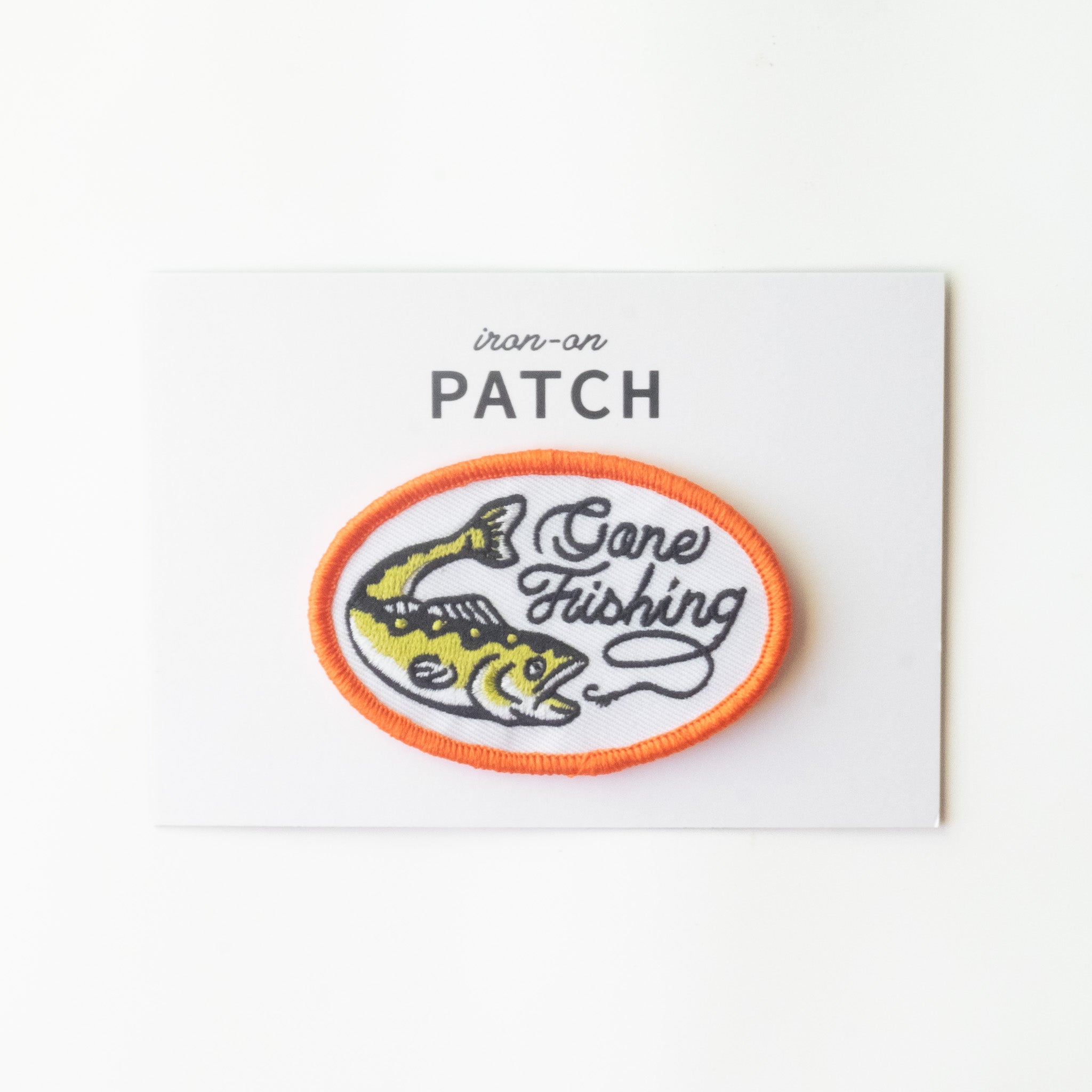 Gone Fishing - Iron On Patch