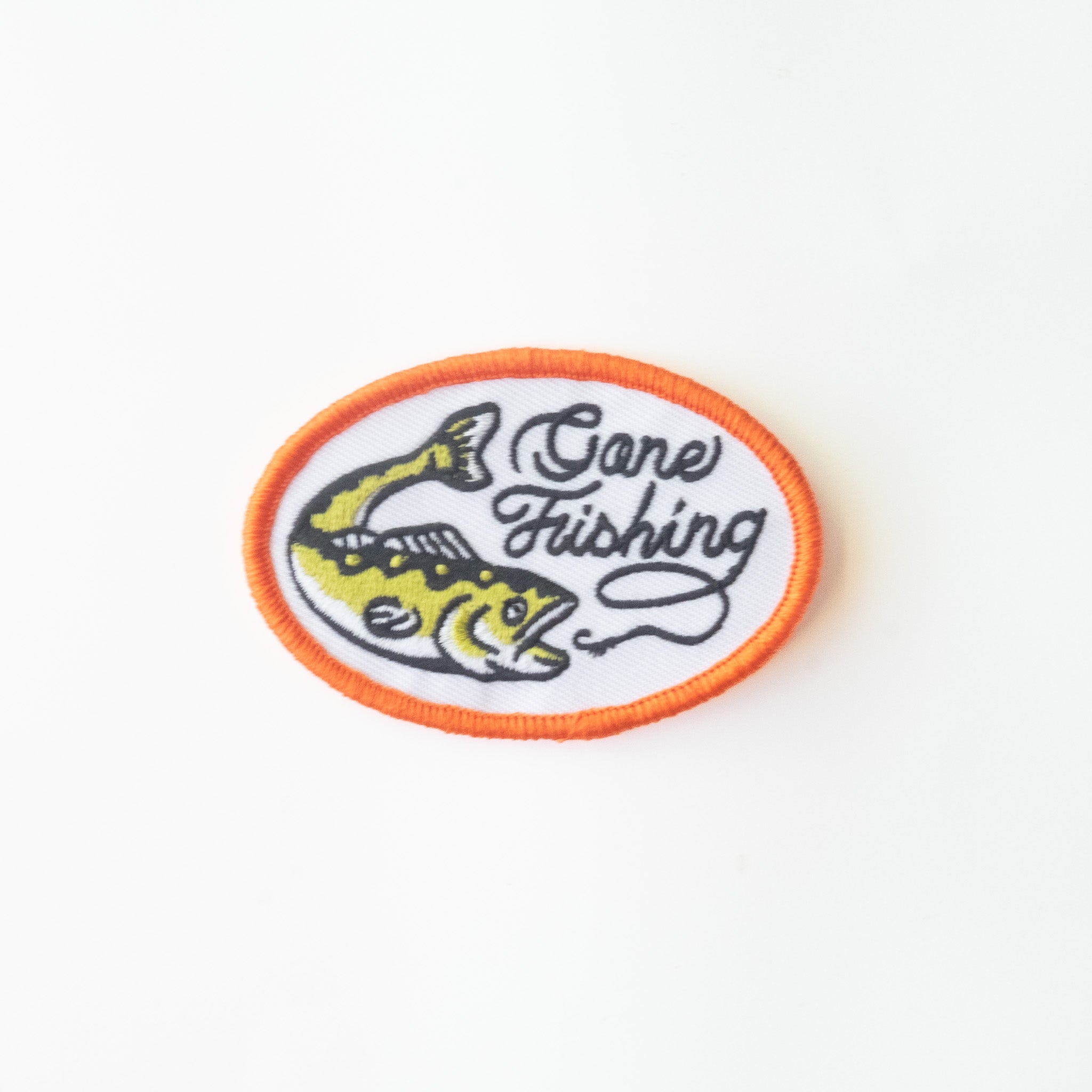 Gone Fishing - Iron On Patch