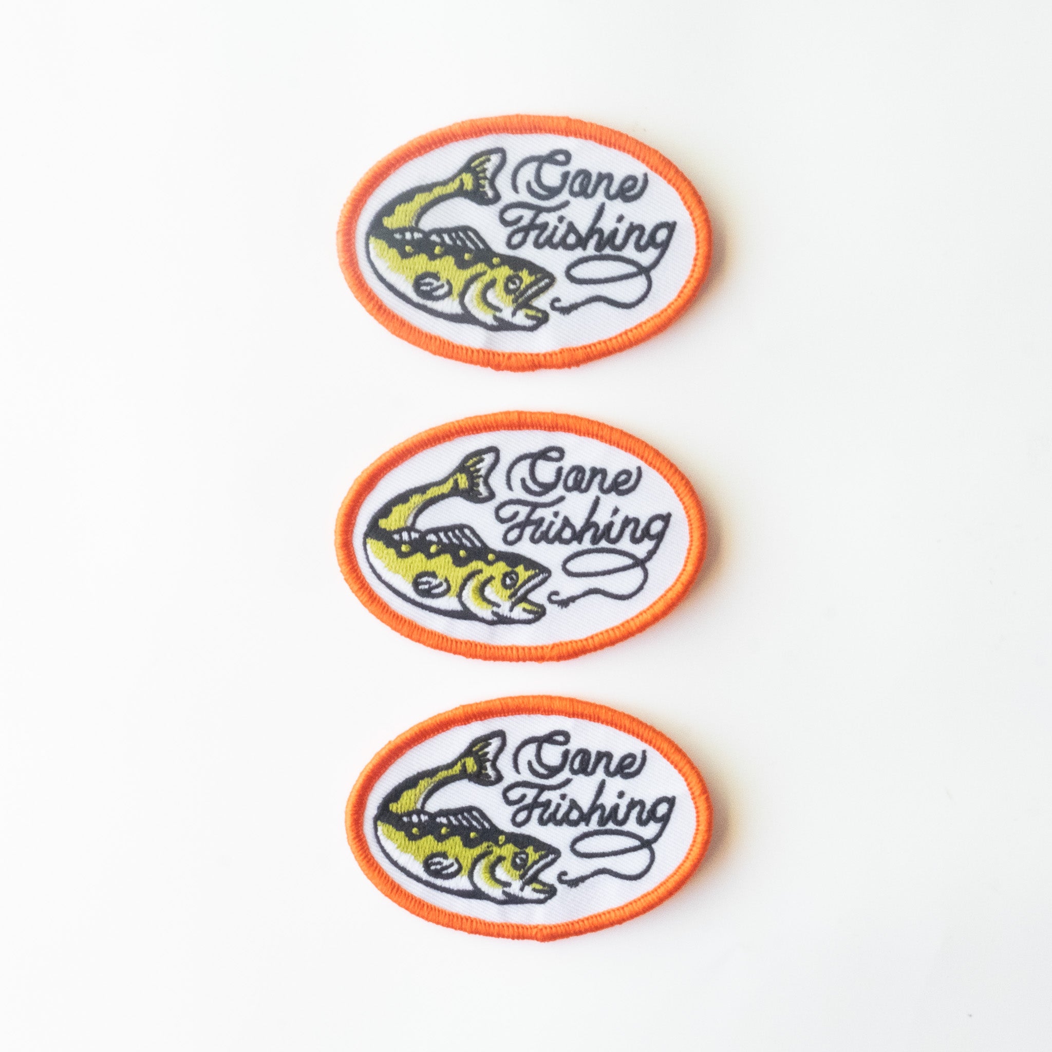 Gone Fishing - Iron On Patch