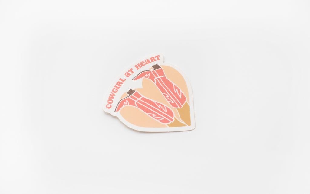 Cowgirl at Heart vinyl sticker