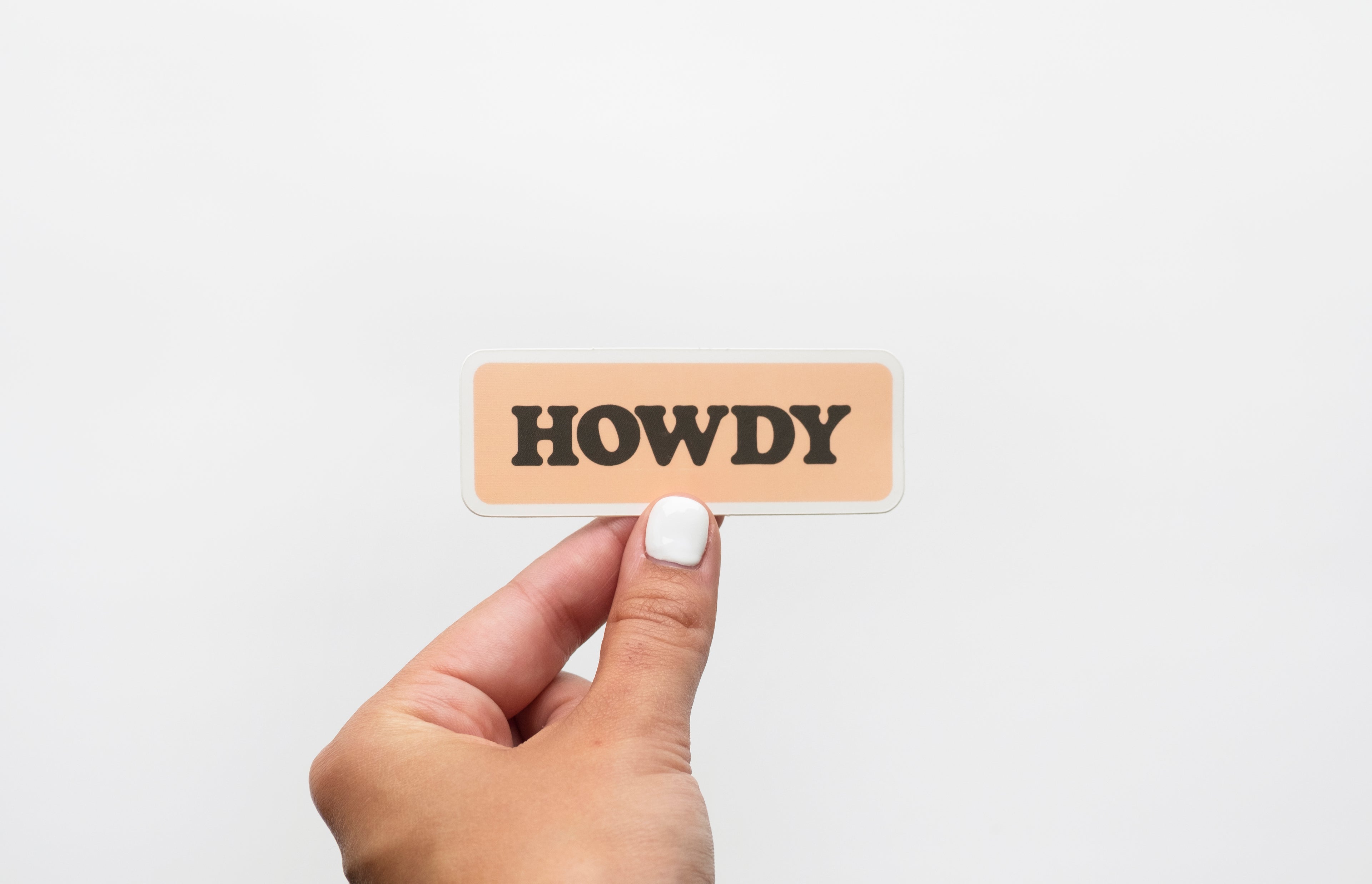 Howdy vinyl sticker