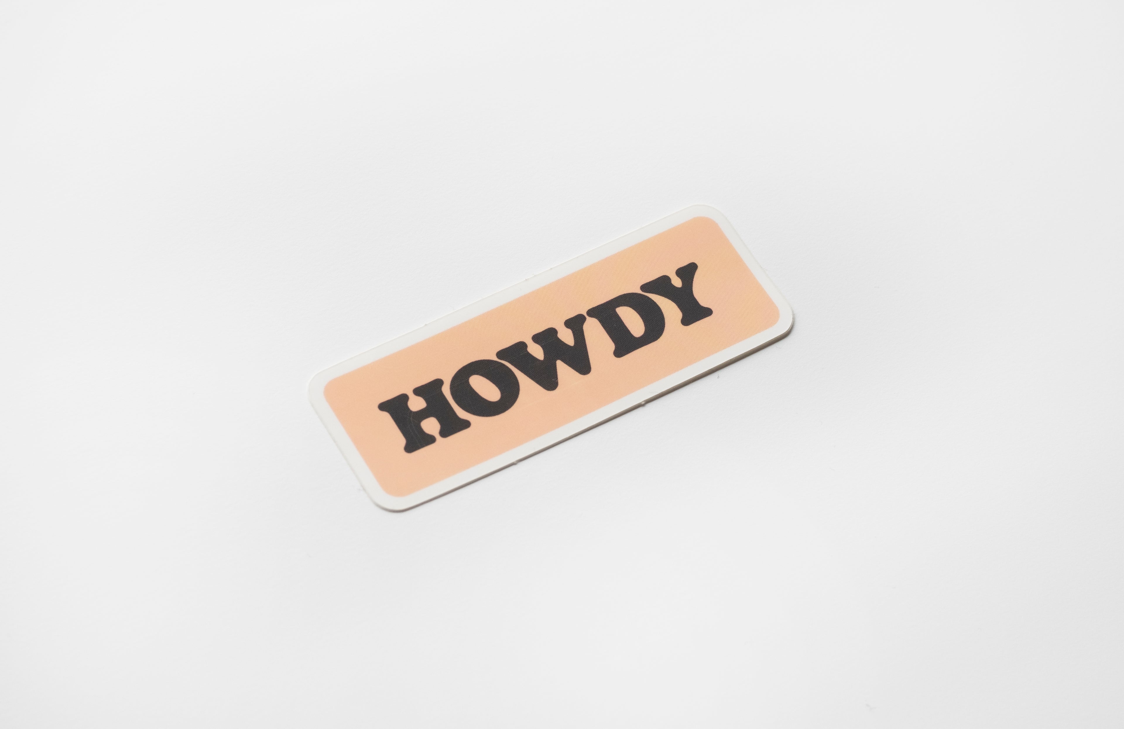 Howdy vinyl sticker