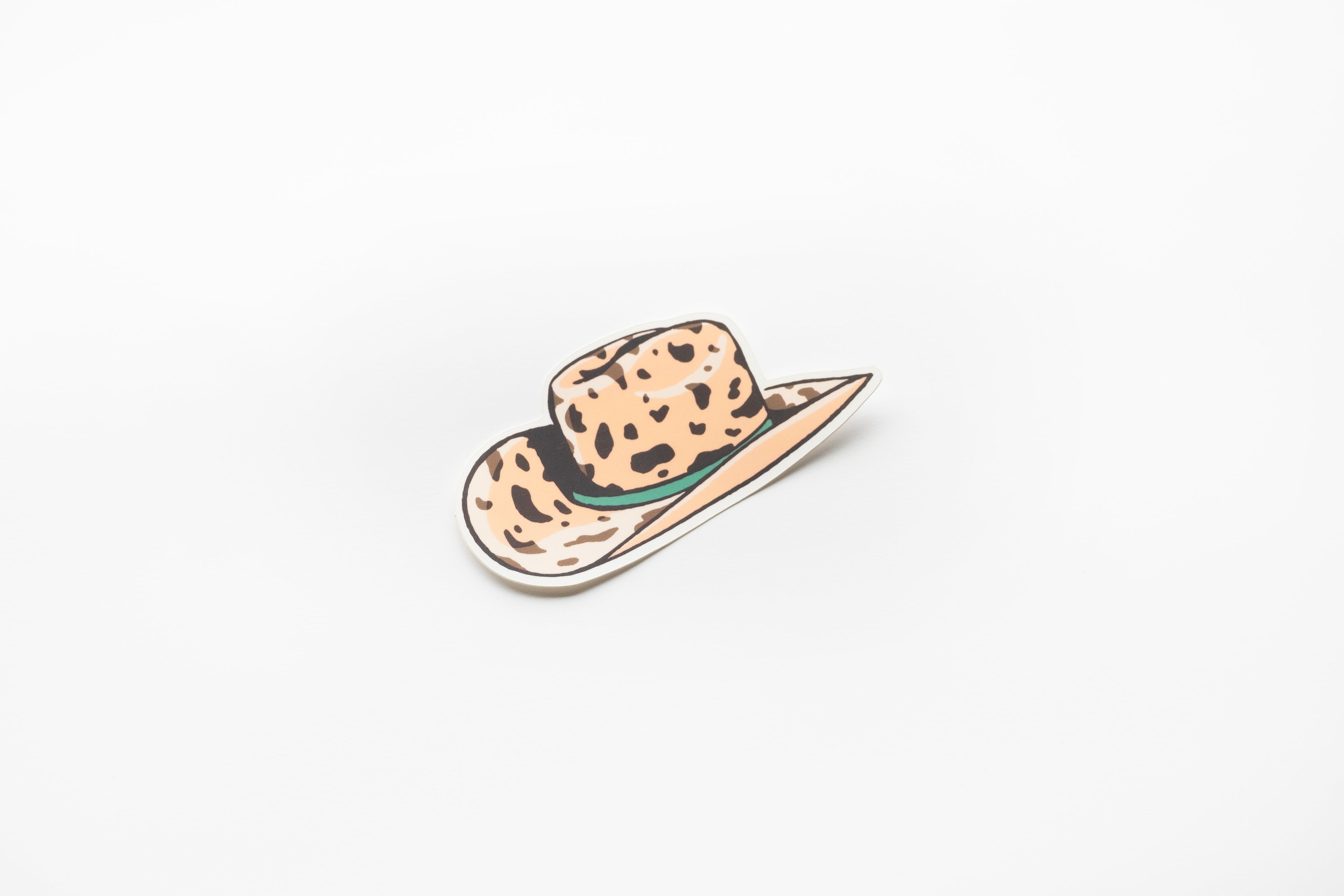 Pink cowgirl hat vinyl sticker