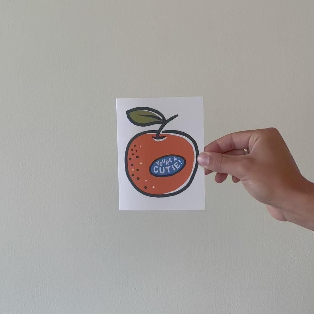 You're A Cutie - Blank Card
