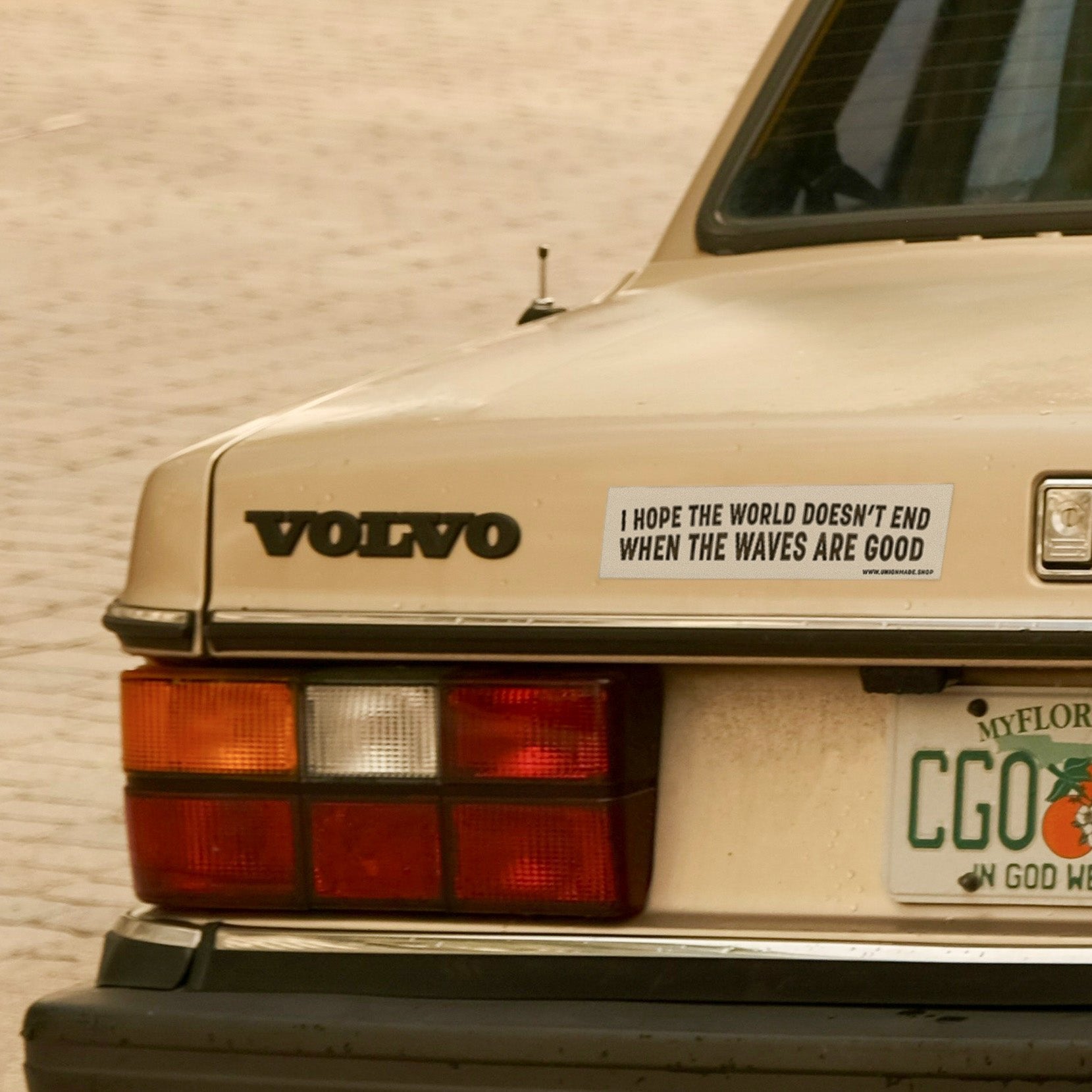 No Waves, No World - Bumper Sticker