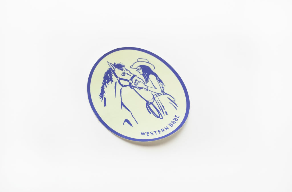 Western Babe vinyl sticker